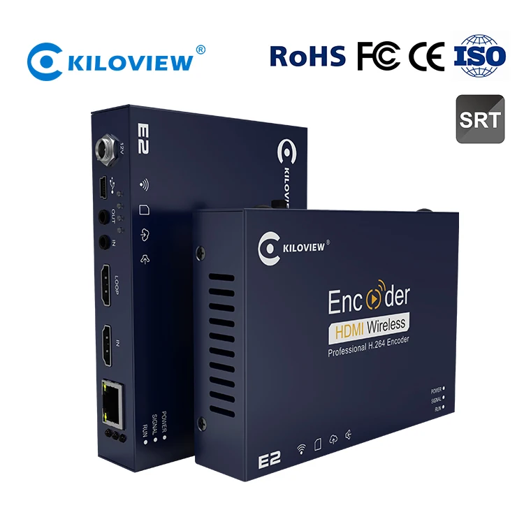 

HDMI IPTV Encoder, H.264 HDMI to IP Stream SRT RTMP RTSP Video Encoder Support Facebook Youtube Twitter
