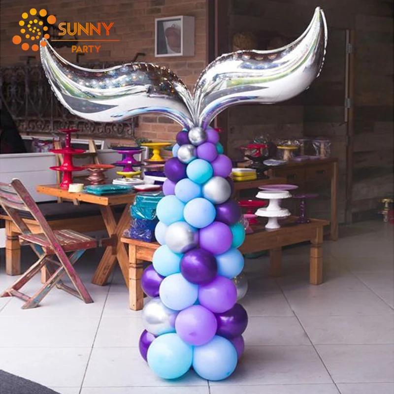 Детские вечерние украшения в виде хвоста русалки на день рождения комплект из