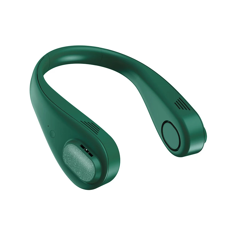 Beste Mini Hals Fan Draagbare Bladeless Air Cooler Cooling Fan 3000Mah Oplaadbare Bladloze Opknoping Wearable Nekband Fans