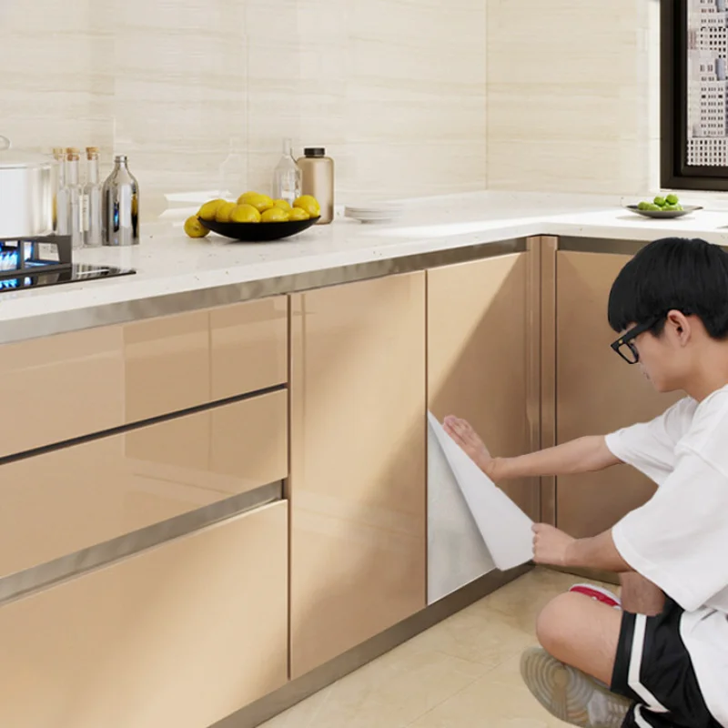 

PVC Self Adhesive Vinyl Film Waterproof Furniture Stickers for Scrapbooking Decorative Wallpaper Kitchen Cabinet 3d Wall Sticker