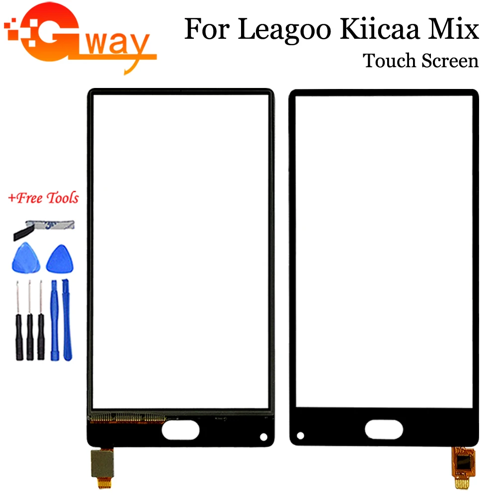 Стекло для сенсорной панели Leagoo Kiicaa Mix черное стекло с дигитайзером сенсорного