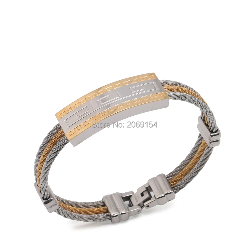 Мужской браслет очаровательное ювелирное изделие Золотое запястье из