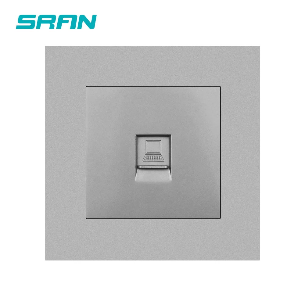 Розетка стеновая SRAN rj45 5 категорий компьютерный сетевой интерфейс новая