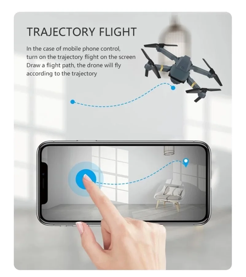 Квадрокоптер E58 складной 4k Hd Wi-Fi Fpv квадрокоптер с камерой вертолет на пульте