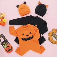 halloween toddler baby boys girl knitting romperhat autumn winter baby clothes newborn baby knitting jumpsuit one piece outfit