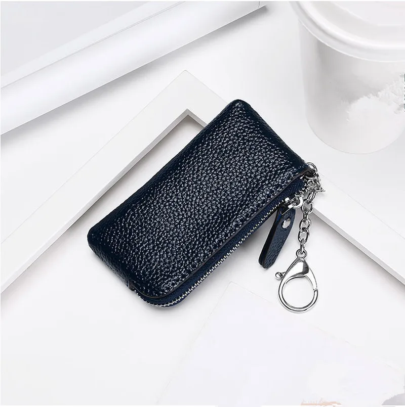 

Men Women Coin Key Holder Wallet Purse Fashion Keychain KeyRing Car Key Housekeeper Coin Pocket Organizer Bags Pouch