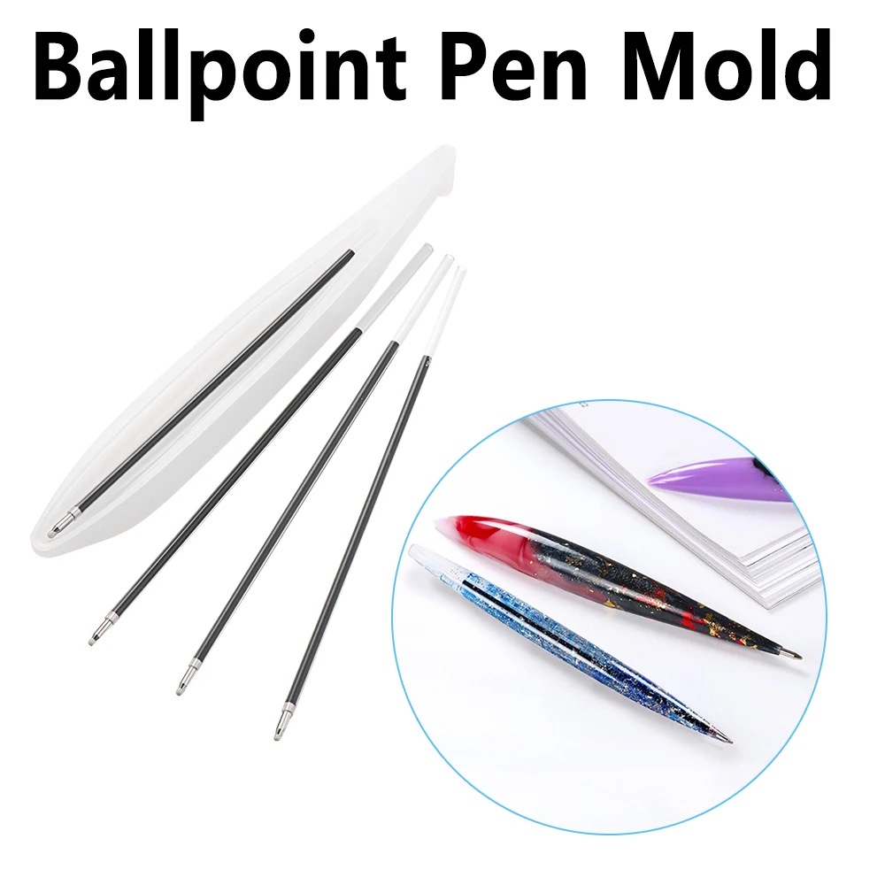 Силиконовая форма ручной работы для шариковой ручки из смолы УФ эпоксидное литье