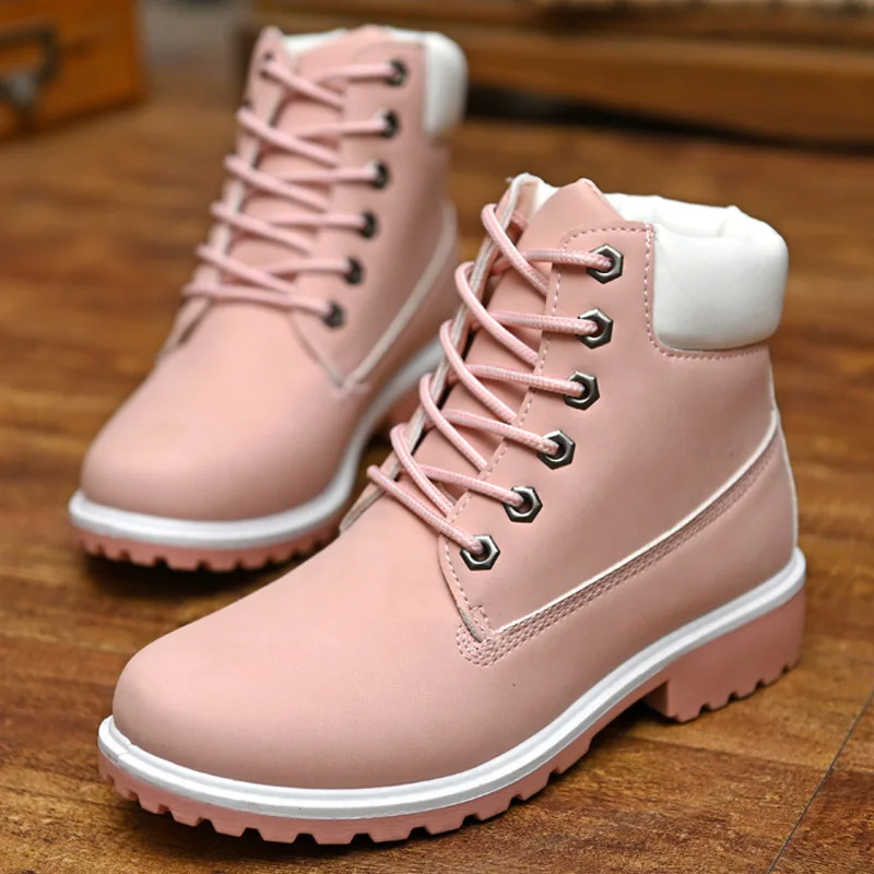

Classic Brand Men's Ankle Boots Comfortable Safety Shoes for Male Winter Outdoor Non-slip Sneakers Couple's Fleece Warm Footwear