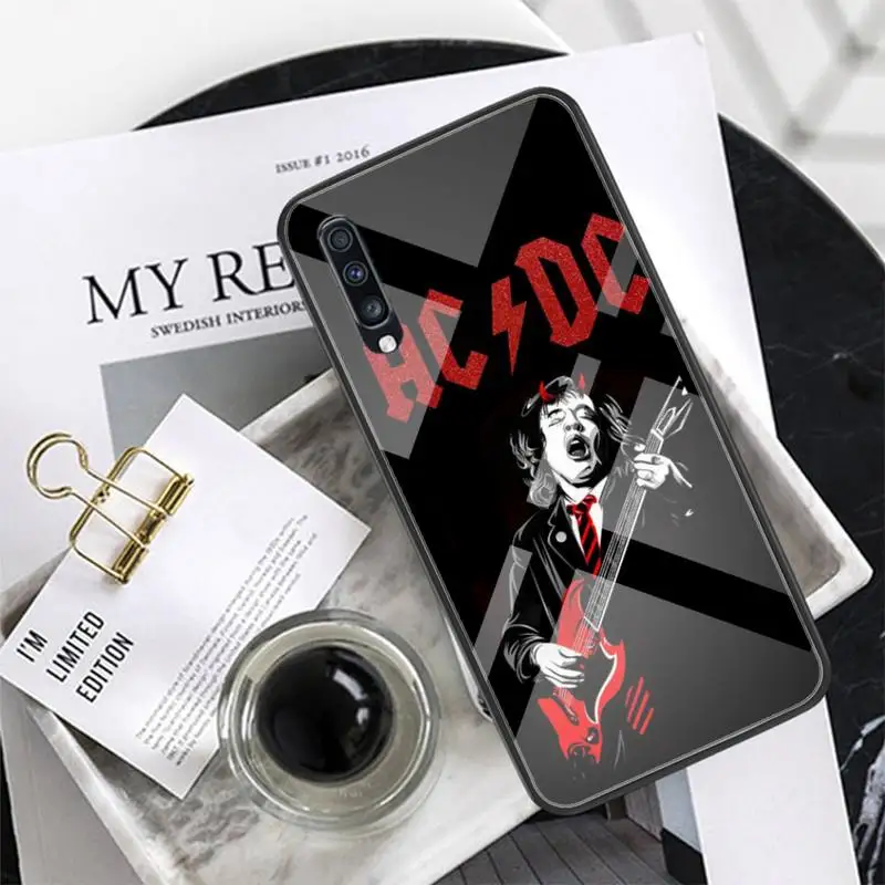 

AC DC Poster Music Phone Case Tempered Glass For XiaoMi 8SE 6 8lite MIX2S Note 3 Redmi Note 7 5 4 Redmi 6A 5Plus 4X