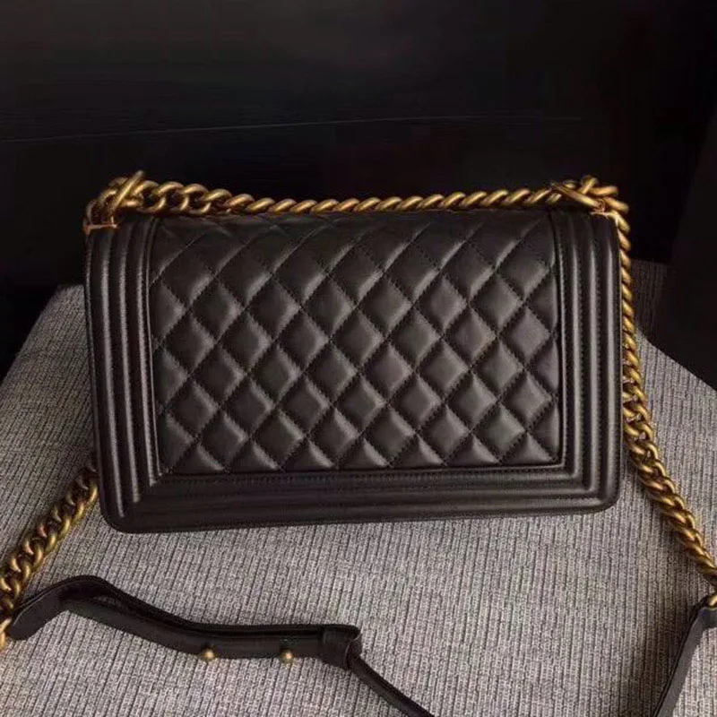 Luxury Brand Le Boy Bag Women Genuine Leather Lambskin Handbags Top Quality Designer Fashion Crossbody Messenger Chains Bags