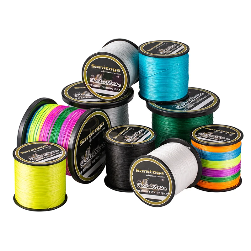 Саратога Сверхпрочный материал из Японии 1500 м/1650 ярдов 8 жил 30-100lb 100% PE плетеная