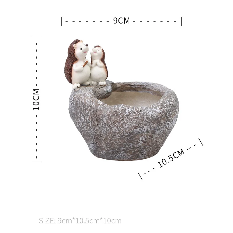 Цветочный горшок для суккулентов милые зеленые растения цветочный дома офиса