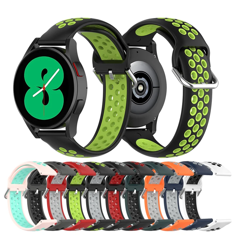 

Ремешок силиконовый для Samsung Galaxy watch 4, 20 мм 22 мм