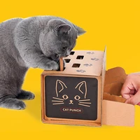 cat punch scratch toy supplies interactive mole mice game toy diy mouse up puzzle for cats treat exercise training cat toys