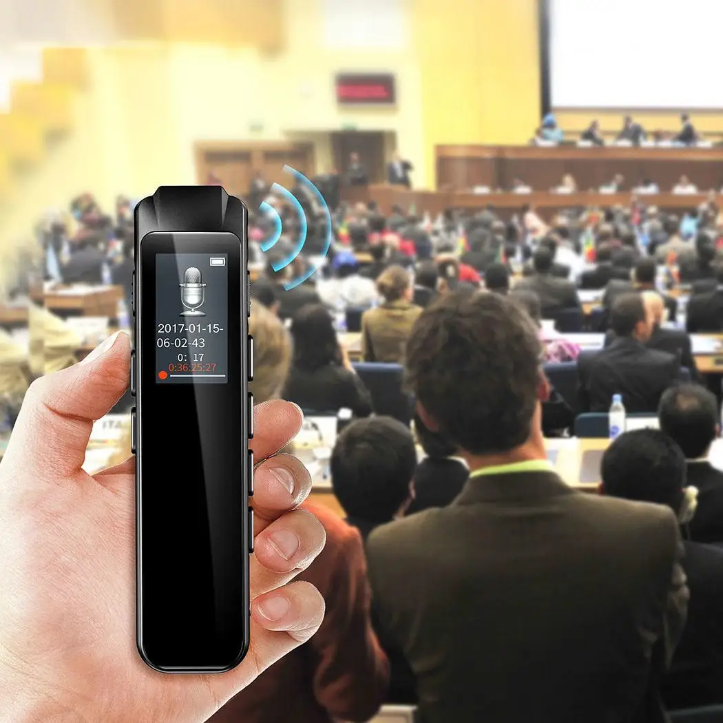 Миниатюрный Портативный цифровой диктофон класса один ключ записи очень удобный