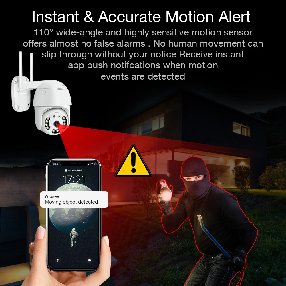 sdeter 3mp 2mp outdoor camera for home security wifi wireless p2p ai human detect auto tracking surveillance weatherproof cam free global shipping