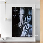 Тюпак Шакур 2PAC молитвенная Картина на холсте плакат в стиле хип-хоп декор стен художественные принты для домашнего декора без рамки