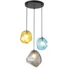 Современная подвесная стеклянная лампа в скандинавском стиле, 6 цветов, промышленные декоративные осветительные приборы для кухни, ресторана