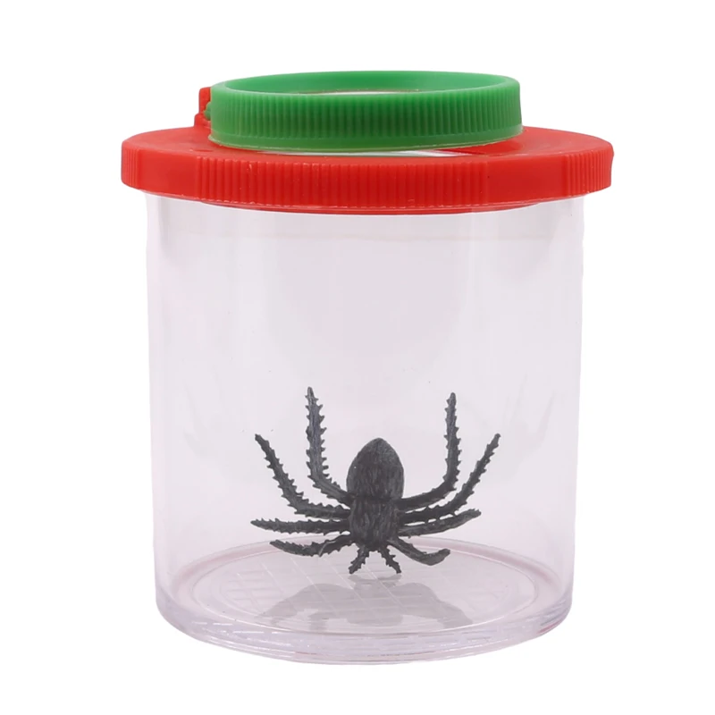 

Insects Small Animal Magnifier Glass Cylindrical Spider Educational Toy Plastic Bottle Insects Viewer Observation New Arrivals