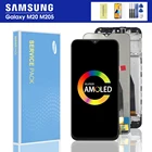 ЖК-дисплей 6,3 ''для SAMSUNG Galaxy M20 2019 SM-M205 M205F, ЖК-дисплей с сенсорным экраном и дигитайзером в сборе, запасные части, оригинал