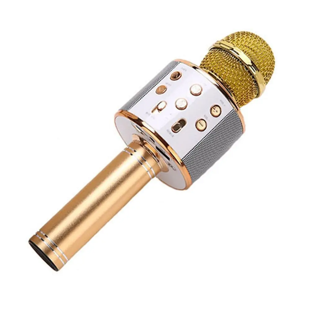 

KTV Wireless Karaoke Handheld Microphone USB Player Mic Speaker Portable Christmas Birtay Home Party Handheld Microfone