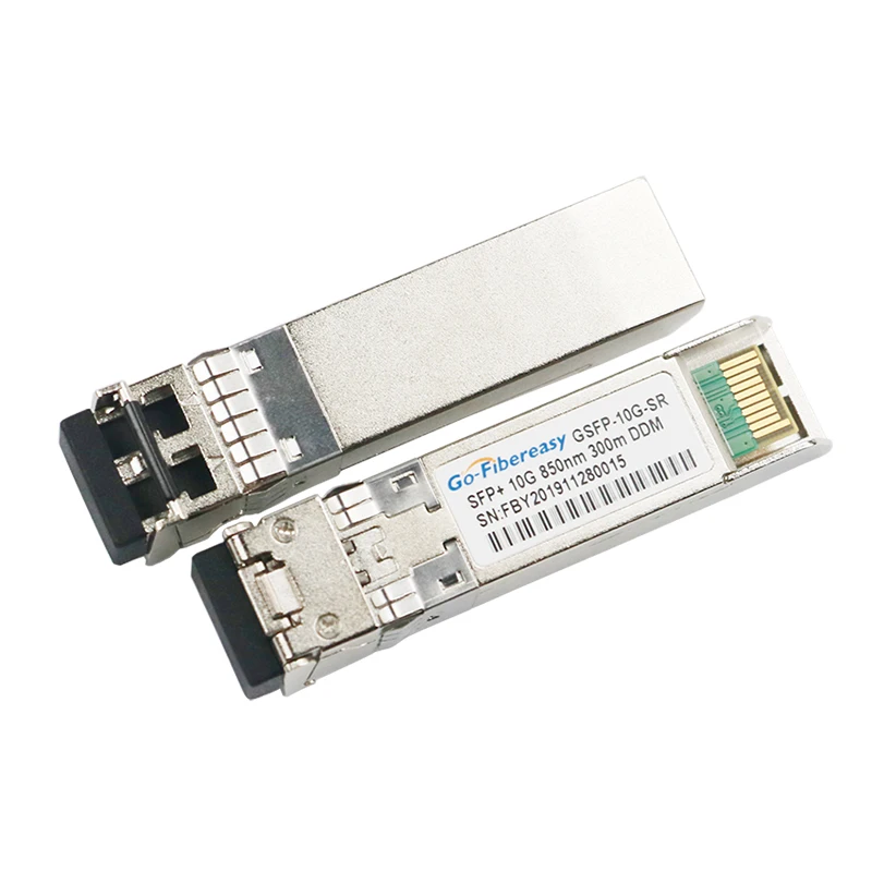 1Pair SFP 10G SR Fiber Optical Transceiver Module 10GBASE SFP+ 850nm 300m DDM Compatible for Ubiquiti/Mikrotik/Zyxel