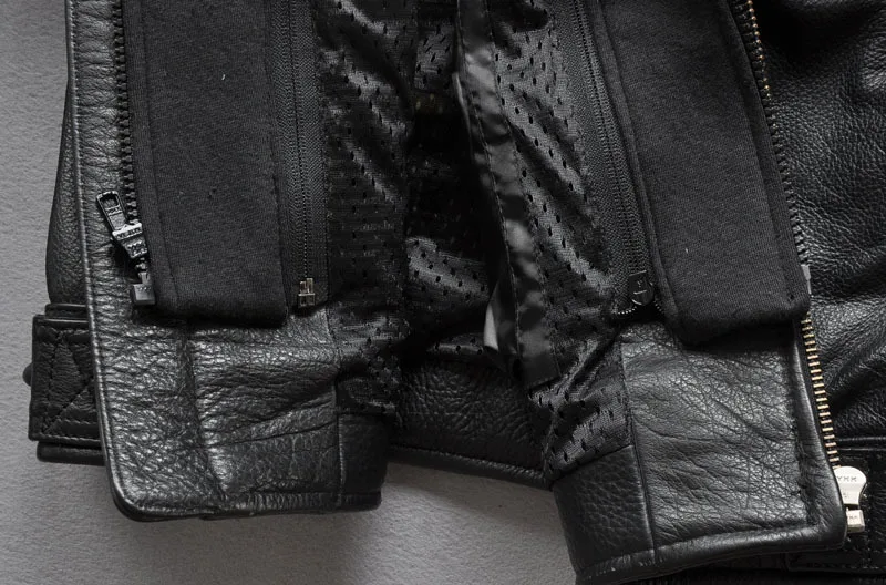 

night breaker hooded motorcycle jacket men Black cowskin leather coats with skulls casual biker suits