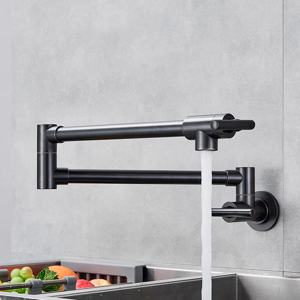 Two-Handle Bathroom Kitchen Faucet Single Hole Cold Water Folding Wash Basin Tap Crane Sink | Обустройство дома