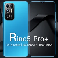rino5 pro smartphones 6800mah newest 6 7inch 16512gb face fingerprint unlock mobile phone mtk6889 50mp andriod11 0 cellphones