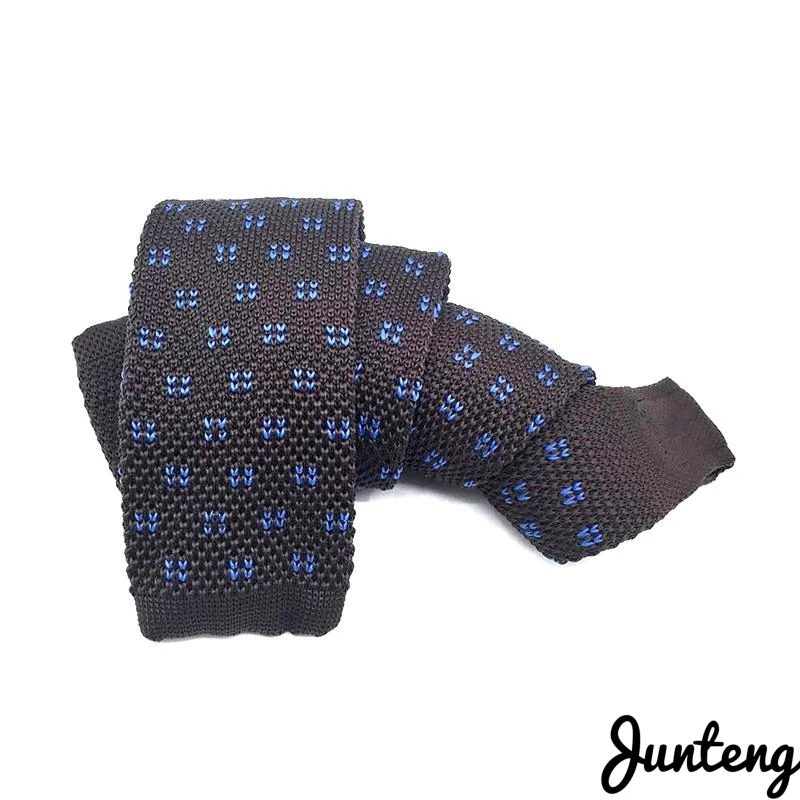 Бесплатная доставка Модный мужской вязаный галстук Тканые простые Галстуки |