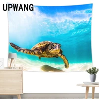 sea turtle tapestry wall hanging sandy beach picnic rug camping tent sleeping pad home decor bedspread sheet wall cloth