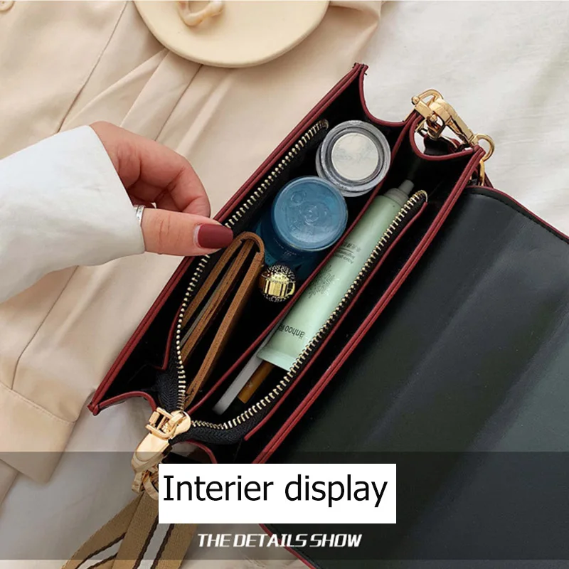 Кожаная маленькая сумка мессенджер с замком 2020 Роскошные винтажные сумки