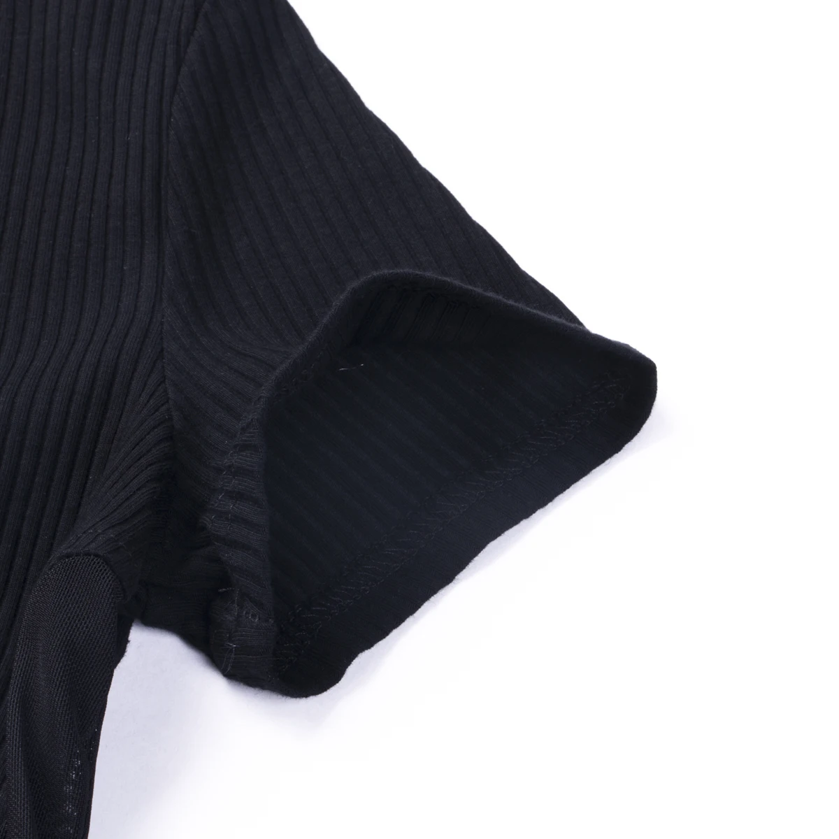 Женский Повседневный клубный черный прозрачный сетчатый лоскутный укороченный