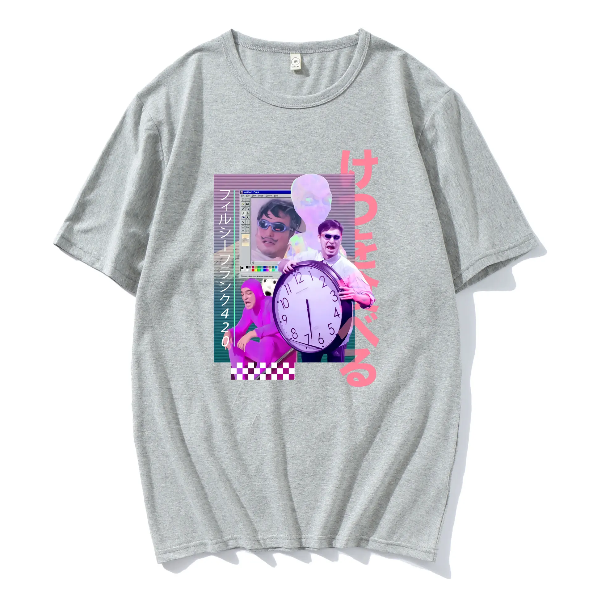 

Summer Eightin Vaporwave Filthy Frank 420 T Shirt Cotton Oversized Crewneck Printing Tees Men Funny Aesthetic Vintage T-Shirts