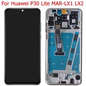 original 6 15 lcd for huawei p30 litenova 4e lcd display screen with frame mar lx1m mar lx1 touch panel digitizer assembly free global shipping