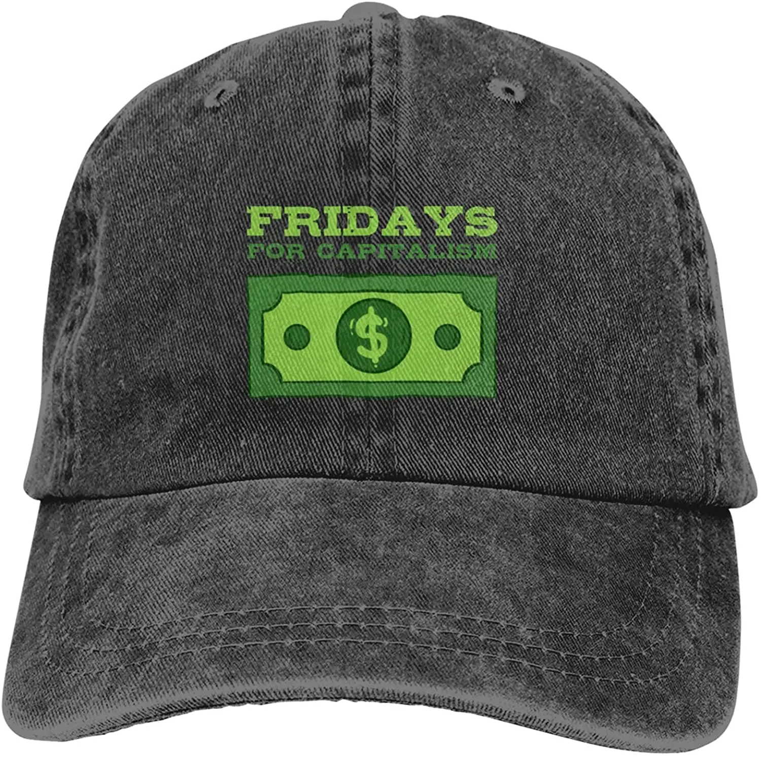 

Fridays for Capitalism Austrian School Economics Baseball Caps Retro Washed Adjustable Denim Cap