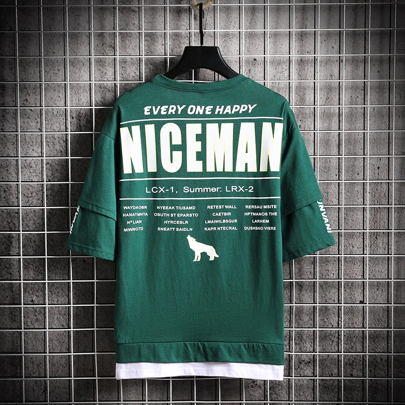 SingleRoad Мужская футболка для мужчин 2020 лето фиолетовый панк большой хип хоп Топ