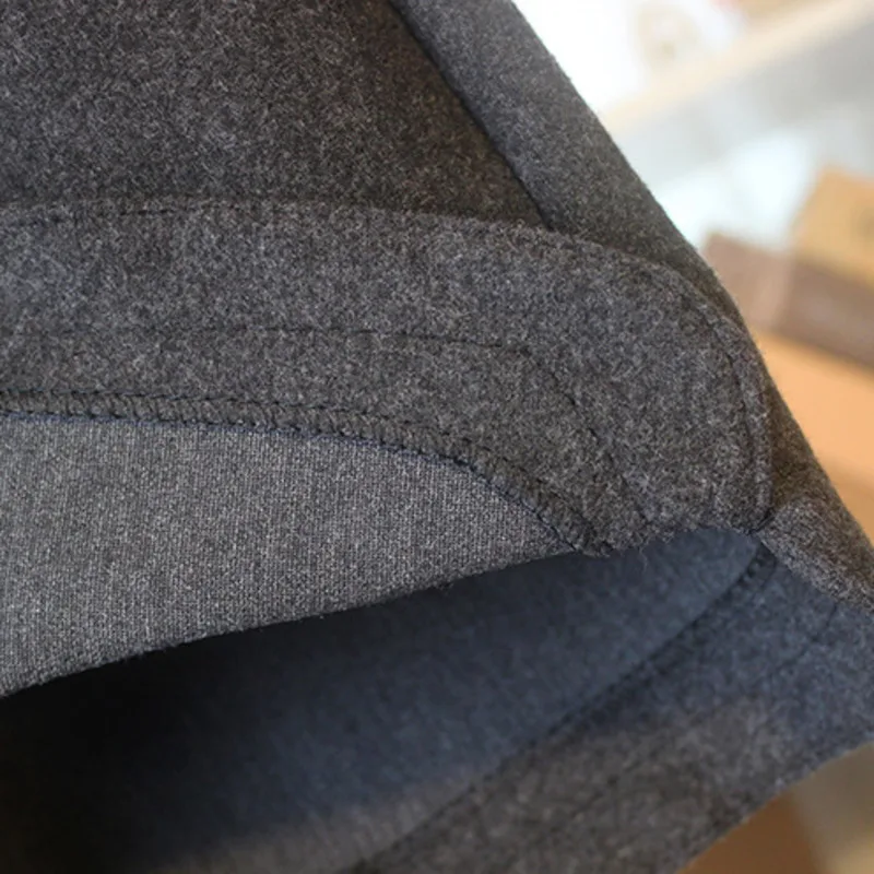 Шорты женские шерстяные с завышенной талией теплые однотонные свободные