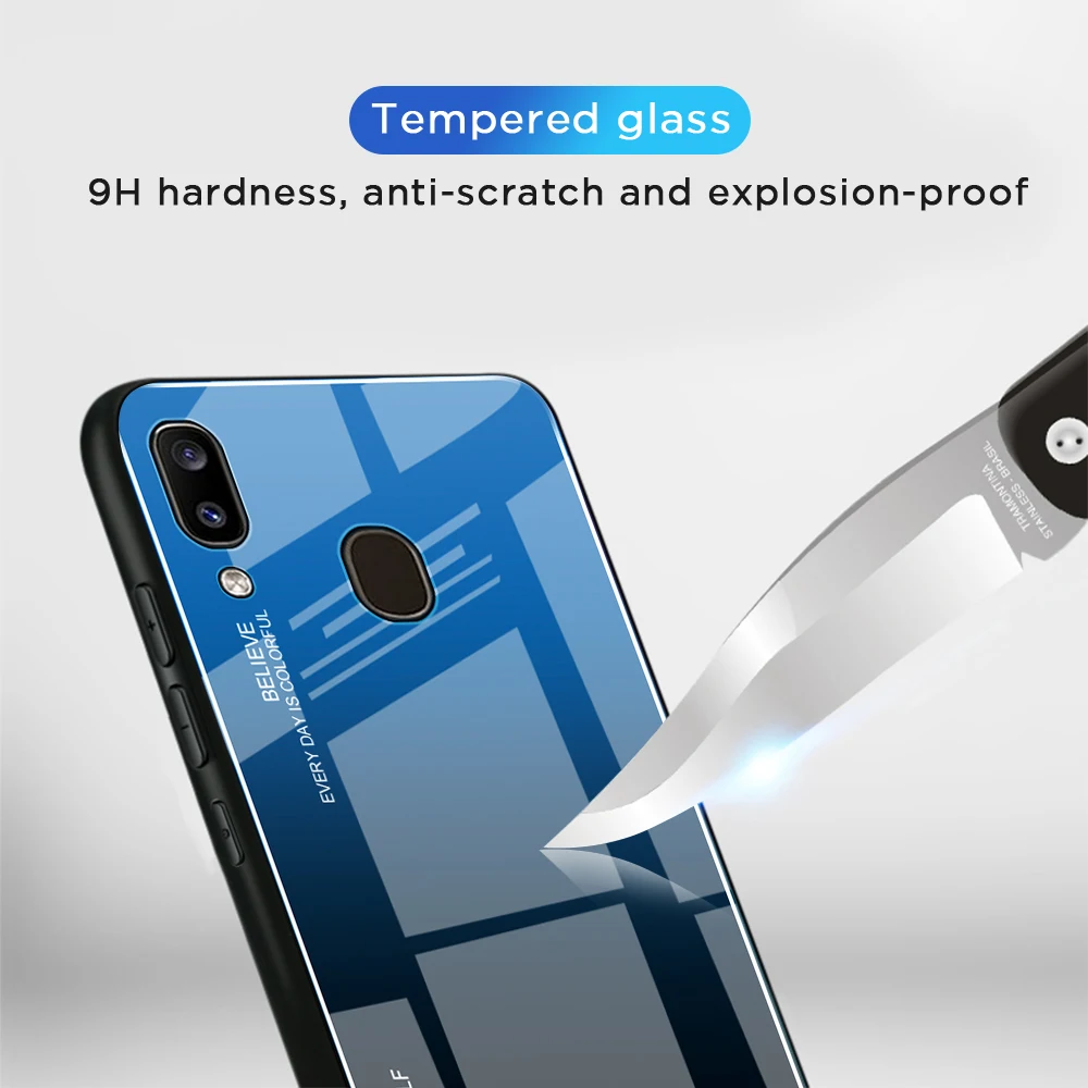 Чехол для Samsung Galaxy A40 A42 A52 A72 5G чехол из закаленного стекла GalaxyA40 A 40 A405 SM-A405F A405F