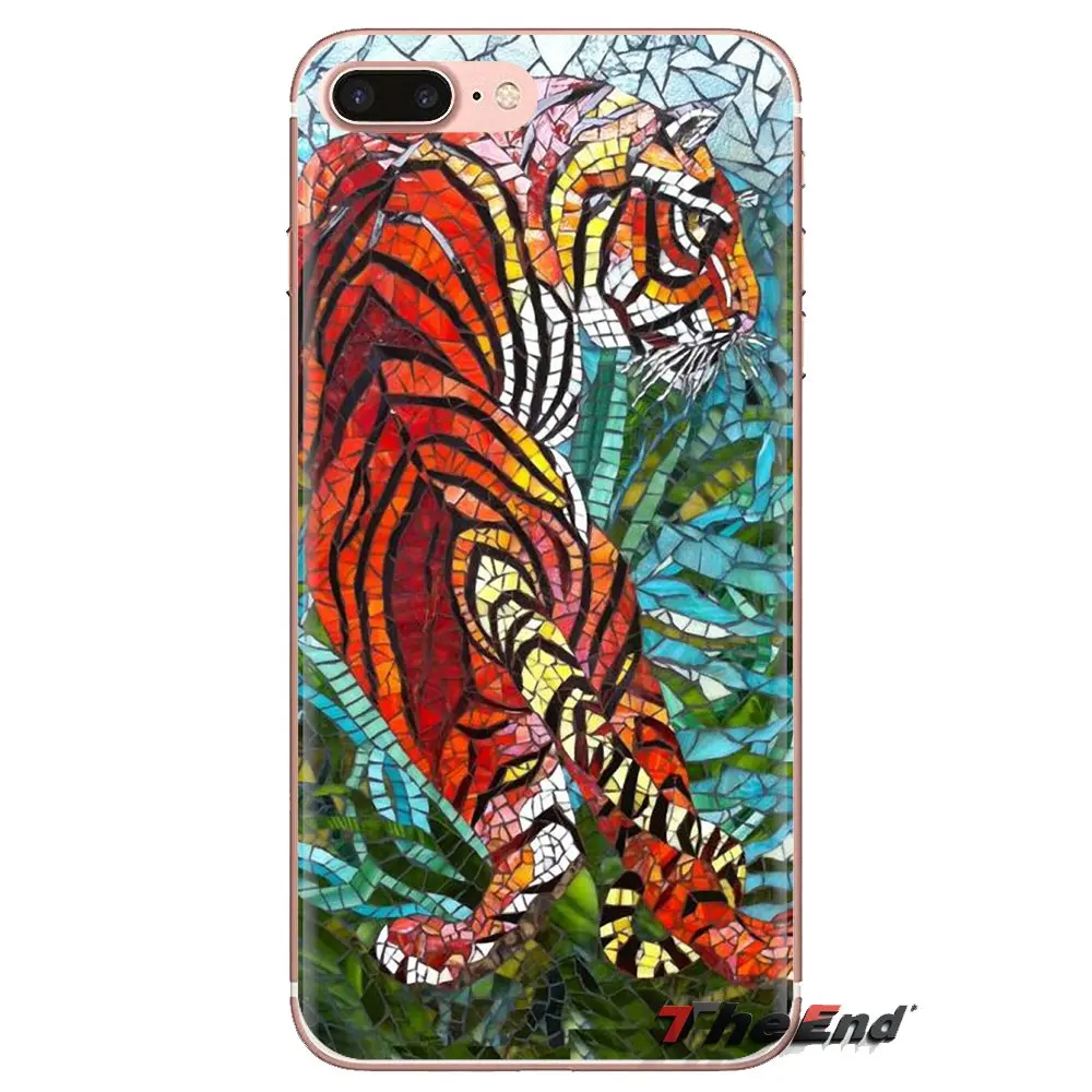 Artist Geometric Tiger Color TPU Skin Case For iPhone XS Max XR X 4 4S 5 5S 5C SE 6 6S 7 8 Plus Samsung Galaxy J1 J3 J5 J7 A3 A5 |