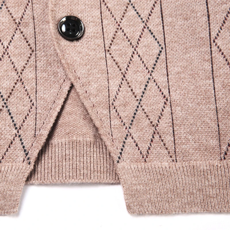 Мужской бархатный Трикотажный жилет высшего качества 55% пуговицы без рукавов для