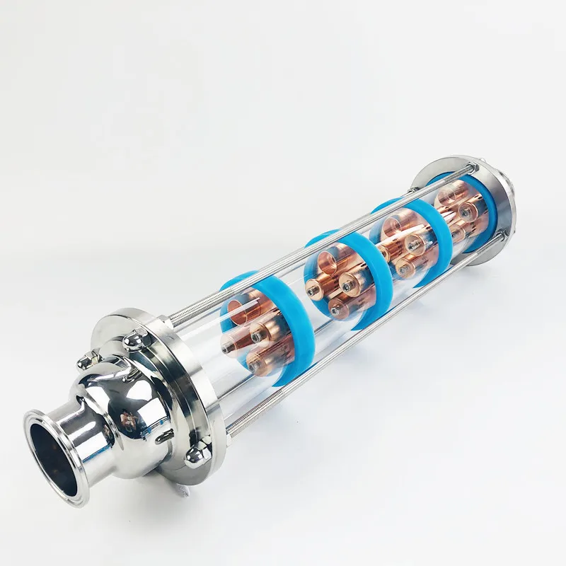 Дистиллятор с канавками 2 дюйма набор медных тарелок 3 дистилляционными линзами и