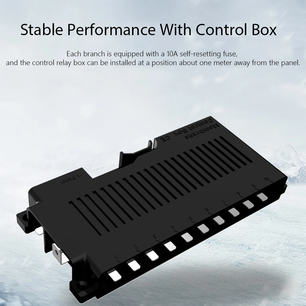 

10 Gang Switch Panel Waterproof Slim Touch Panel Circuit Control Box Bluetooth App Control Universal for Car Boat Mraine RV Cara