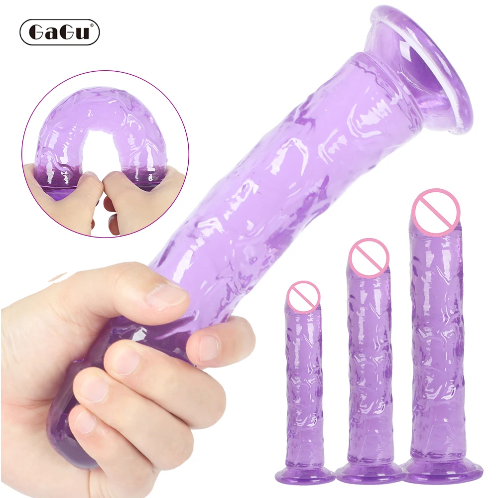 GaGu эротический мягкий желеобразный фаллоимитатор Анальная пробка реалистичный