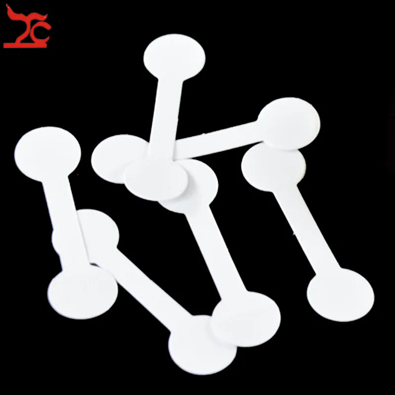 50 шт/100 шт портативная пустая бумажная бирка для ювелирных изделий Белая гантелей