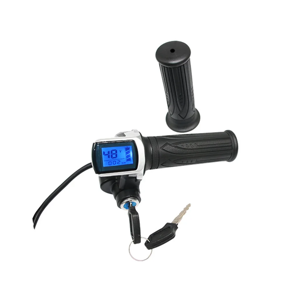 electric bike twist throttle 36V 48V grip speed display for all electric bike/scooter/ connect to ebike brushless controller