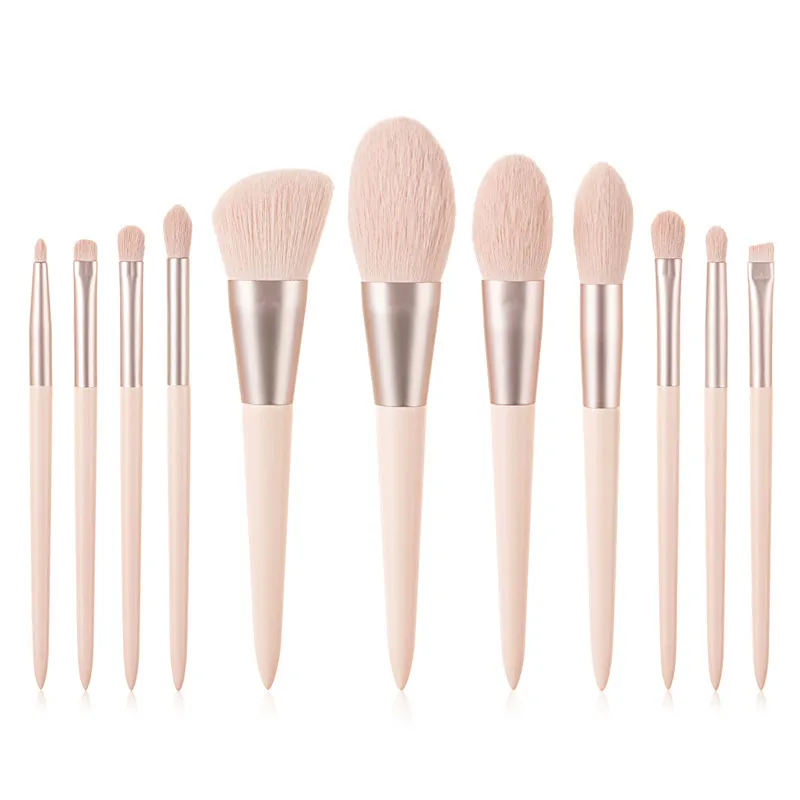 11Pcs Makeup Brushes Set For Foundation Blush Eyeshadow Concealer Powder Lip Make Up Cosmetics Brush Makeup Pen