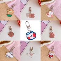 key chain charm keyfob jewelry gift cartoon animal keyring for women bag pendant