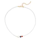 Ожерелье Go2Boho с пресноводным жемчугом для женщин, ювелирное изделие в стиле бохо, чокер, модное ожерелье с белыми бусинами, простая Женская бижутерия, 2020