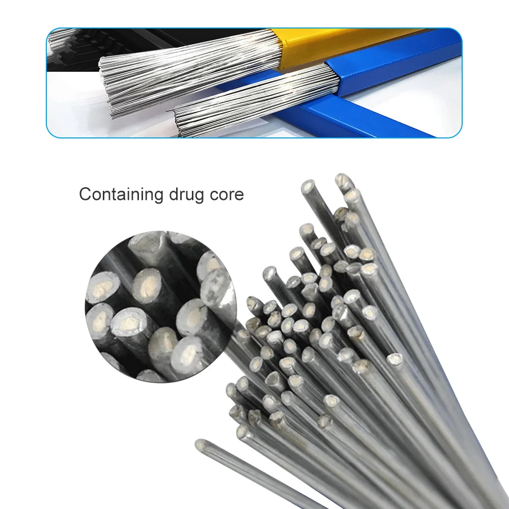 

50Pcs/Pack Welding Rod No Need Solder Powder Aluminum Welding Rod 1.6/2mm Brazing Low Temperature Aluminum Solder Soldering Rod